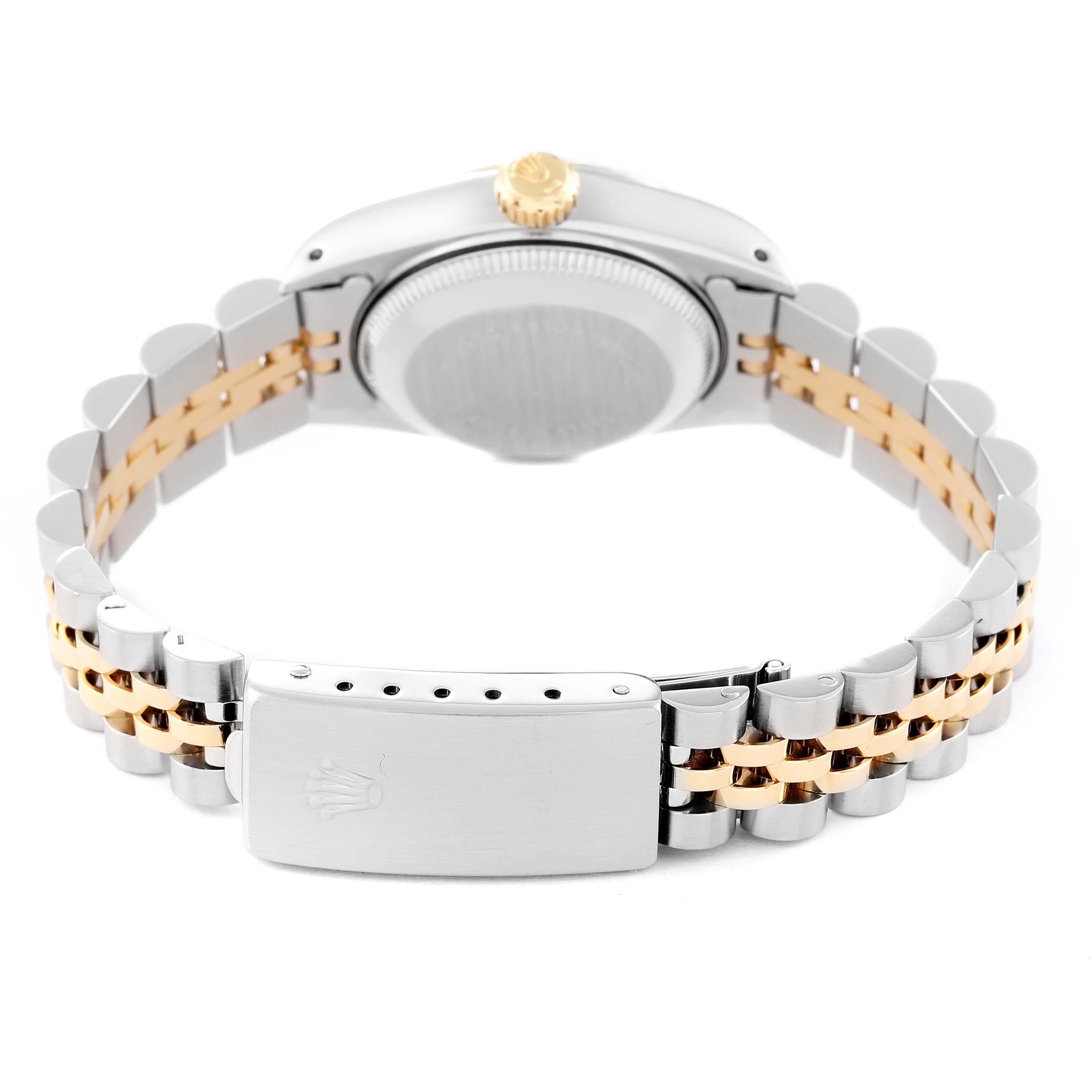 Rolex Datejust White Diamond Dial Steel Yellow Gold Ladies Watch 69173 5