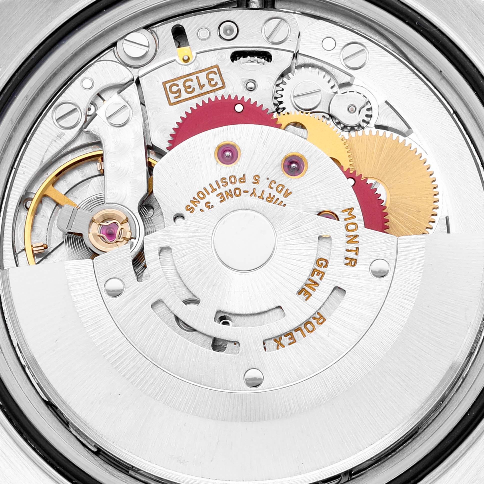 Rolex Datejust White Diamond Dial Steel Yellow Gold Mens Watch 16233 en vente 4