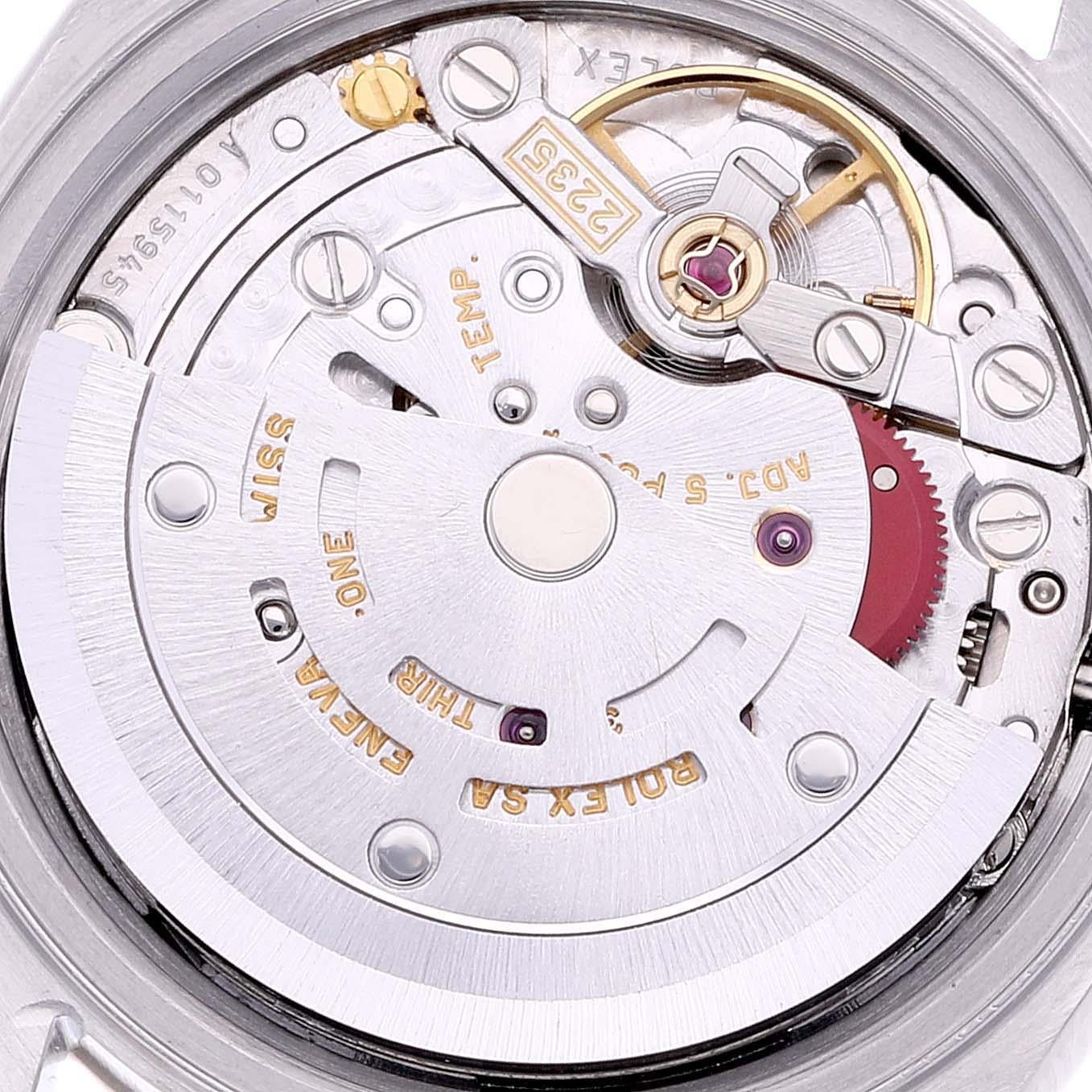 Rolex Datejust White Gold Black Diamond Dial Steel Ladies Watch 79174 4