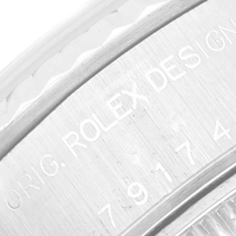 Rolex Datejust White Gold Roman Dial Steel Ladies Watch 79174 1