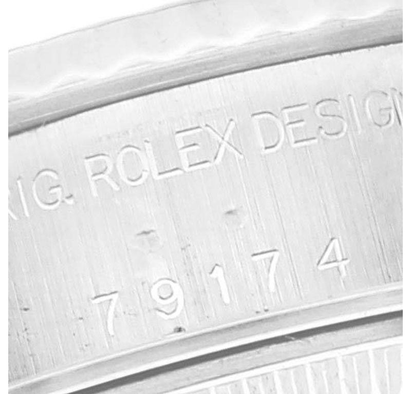 Rolex Datejust White Gold Salmon Dial Steel Ladies Watch 79174 2