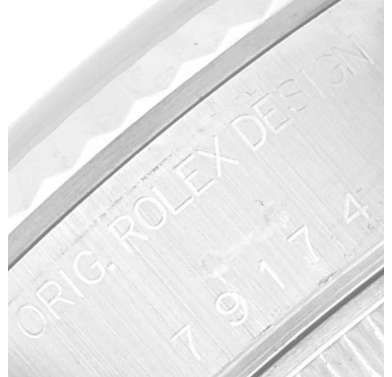 Rolex Datejust White Gold Silver Roman Dial Steel Ladies Watch 79174 3