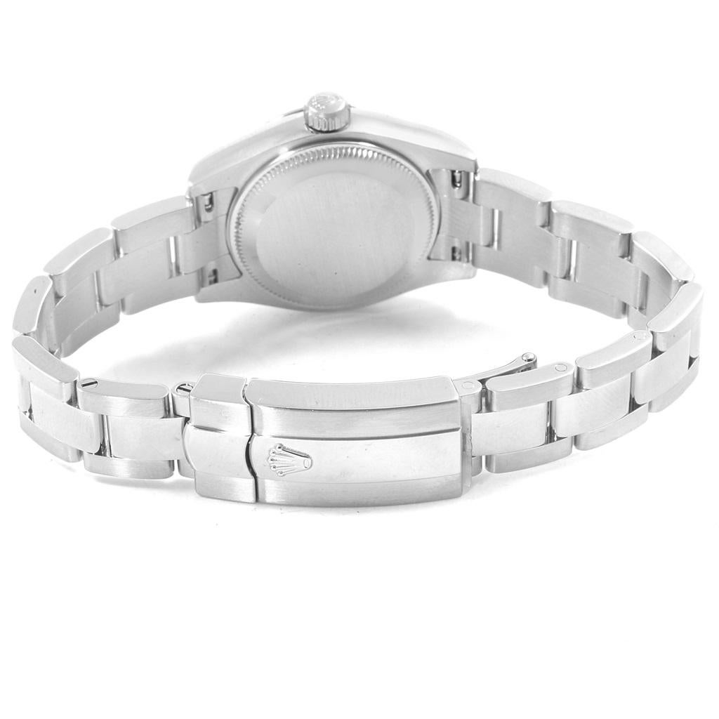 Rolex Datejust White Roman Dial Oyster Bracelet Ladies Watch 179160 5