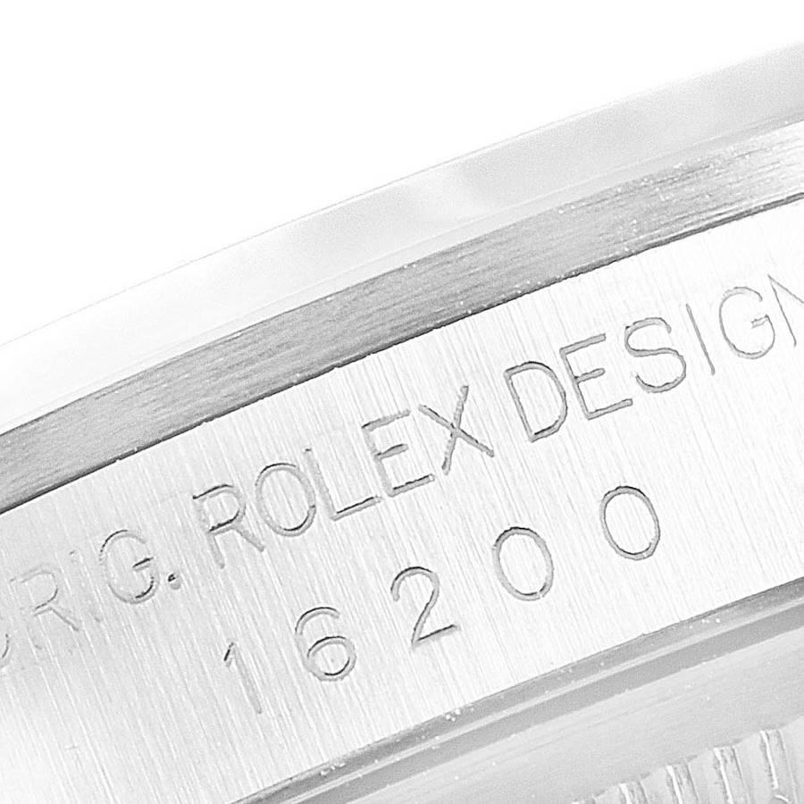 Rolex Datejust White Roman Dial Oyster Bracelet Steel Men's Watch 16200 Box 4
