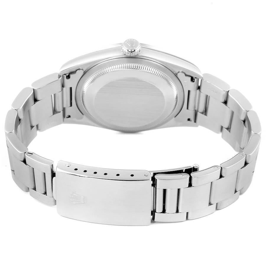 Rolex Datejust White Roman Dial Oyster Bracelet Steel Men's Watch 16200 Box 6