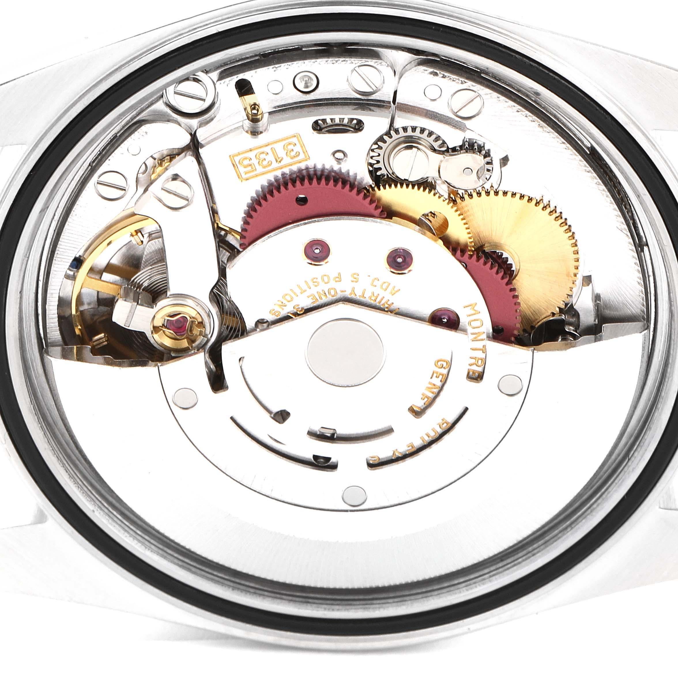 Rolex Datejust White Roman Dial Oyster Bracelet Steel Mens Watch 16200 For Sale 4