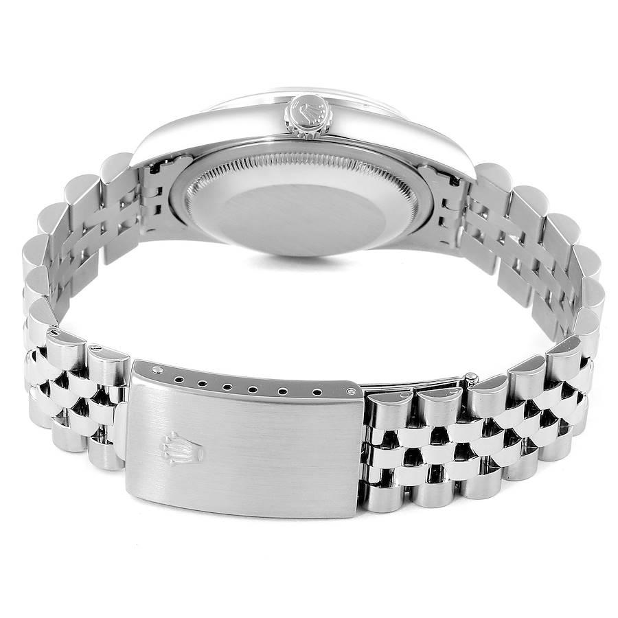 Rolex Datejust White Roman Dial Oyster Bracelet Steel Men's Watch 16200 5