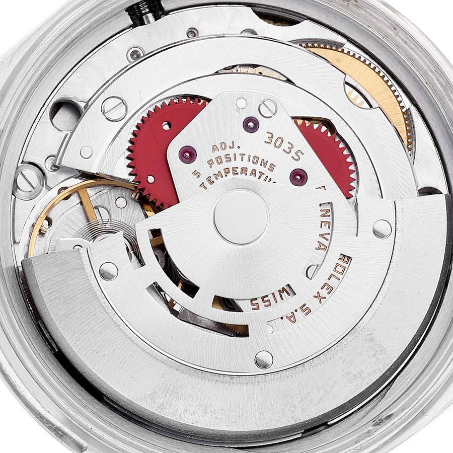 Rolex Datejust Weißes römisches Zifferblatt Stahl Vintage Herrenuhr 16030 5