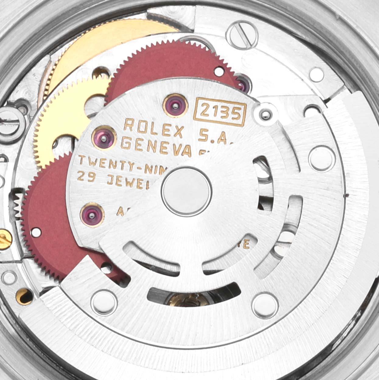 Rolex Datejust Weißes römisches Zifferblatt Stahl Gelbgold Damenuhr 69173 im Angebot 3