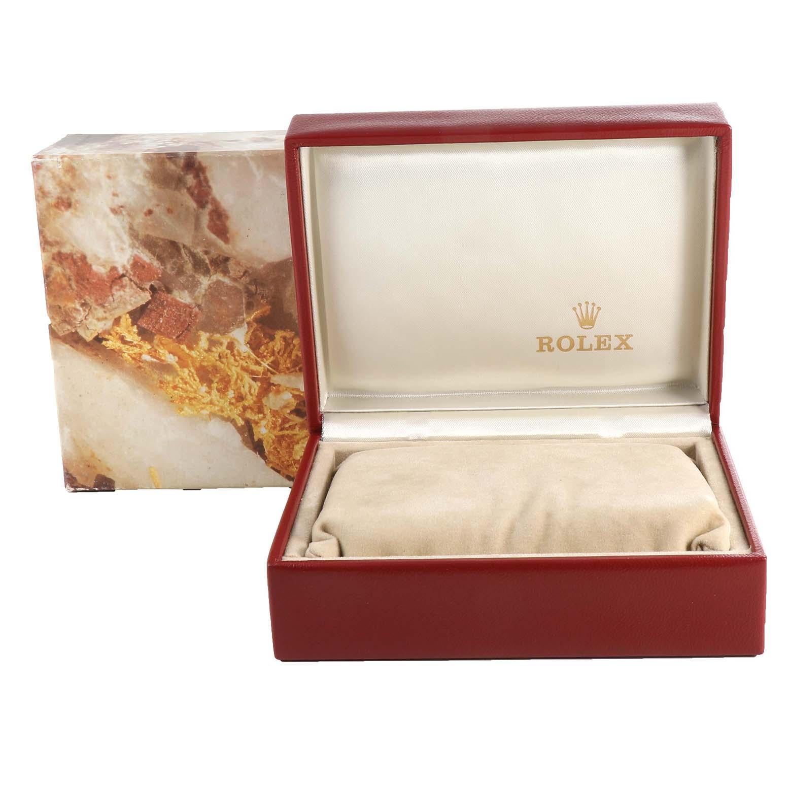Rolex Montre Datejust pour femme en acier et or jaune avec cadran romain blanc 69173 en vente 4