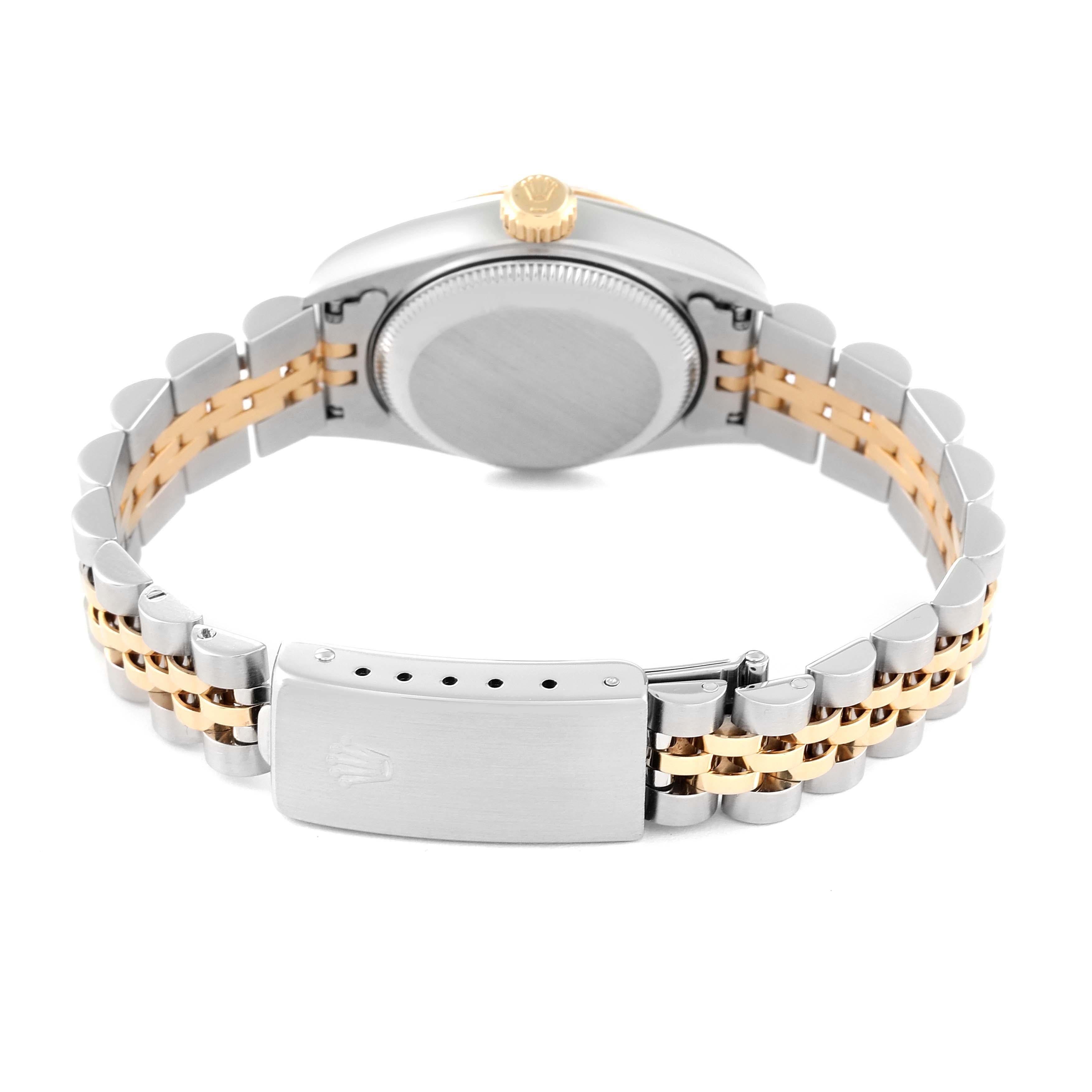 Rolex Datejust White Roman Dial Steel Yellow Gold Ladies Watch 69173 5