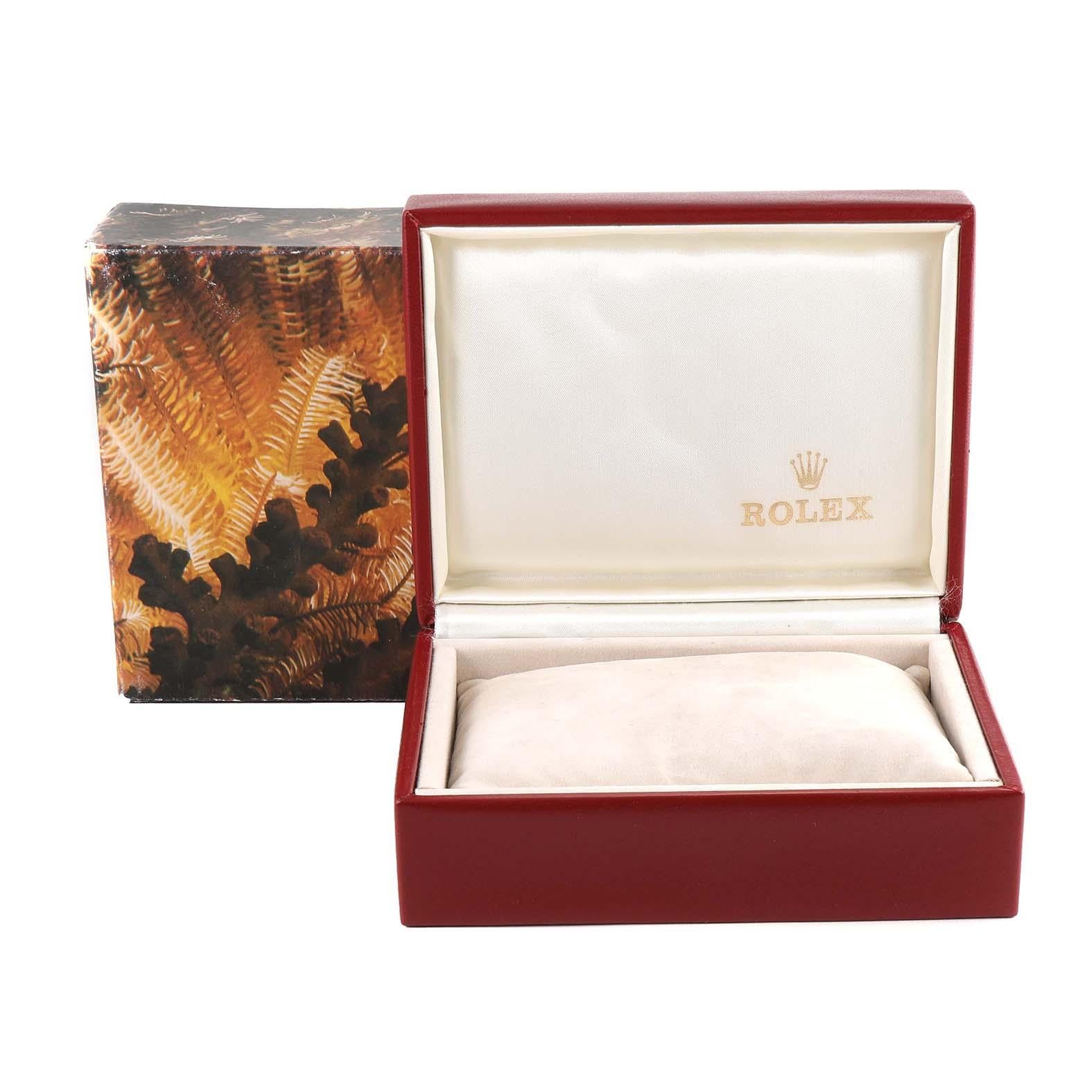 Rolex Montre Datejust pour femme en acier et or jaune avec cadran romain blanc 69173 en vente 5