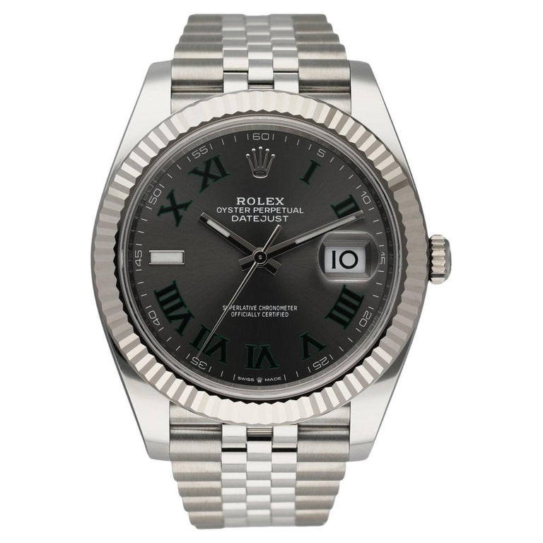 Rolex Datejust Wimbledon 126334 Stainless steel Men's Watch Box & Papers For Sale