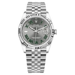 Rolex Datejust Wimbledon Dial Jubilee 126234 Brand New Fluted Bezel 36mm