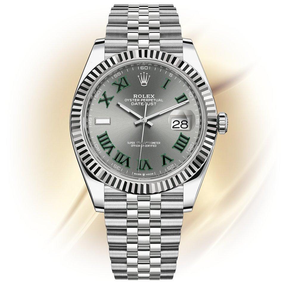 Rolex Datejust Wimbledon Dial Jubilee In Excellent Condition In Great Neck, NY