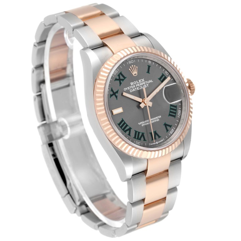 Rolex Datejust Wimbledon Quadrante Acciaio Oro Rosa Orologio Uomo 126231  Non indossato