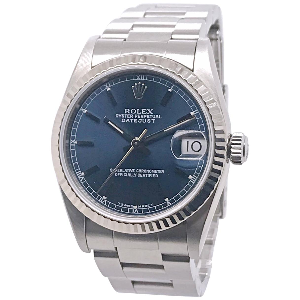 31mm Rolex Datejust with Blue Dial, circa 1998