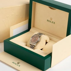 Rolex Datejust Wristwatch, Salmon Pink dial, Jubiliee Bracelet, Yr 2000.