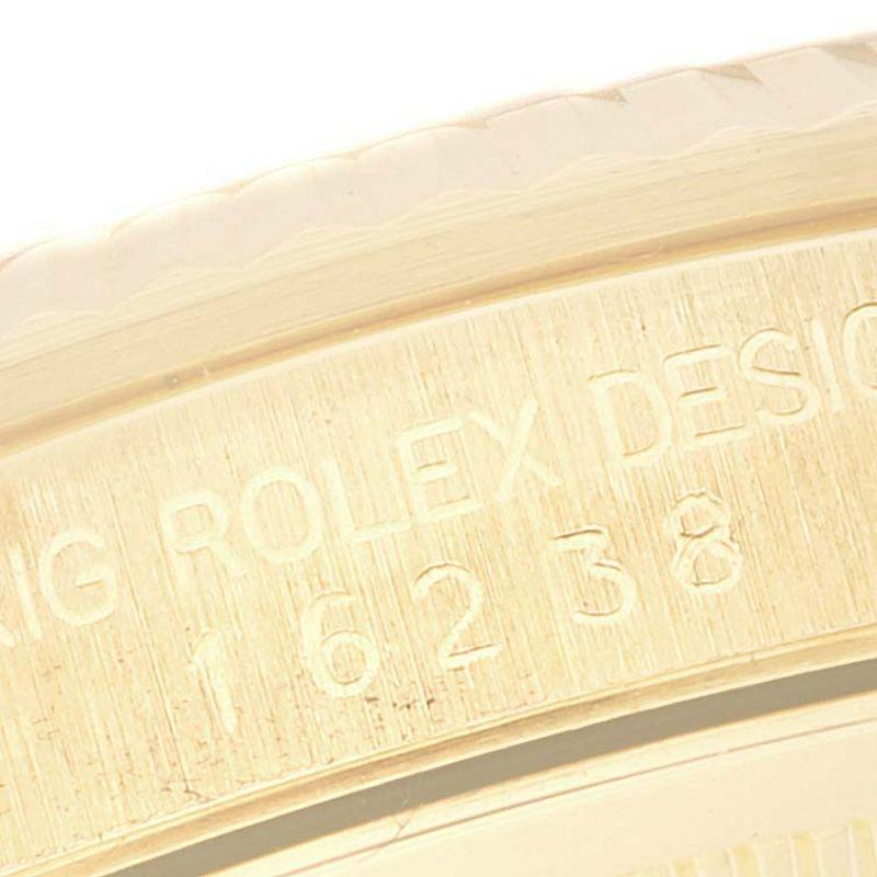 Rolex Datejust Gelbgold Champagner-Diamant-Zifferblatt Herrenuhr 16238 3