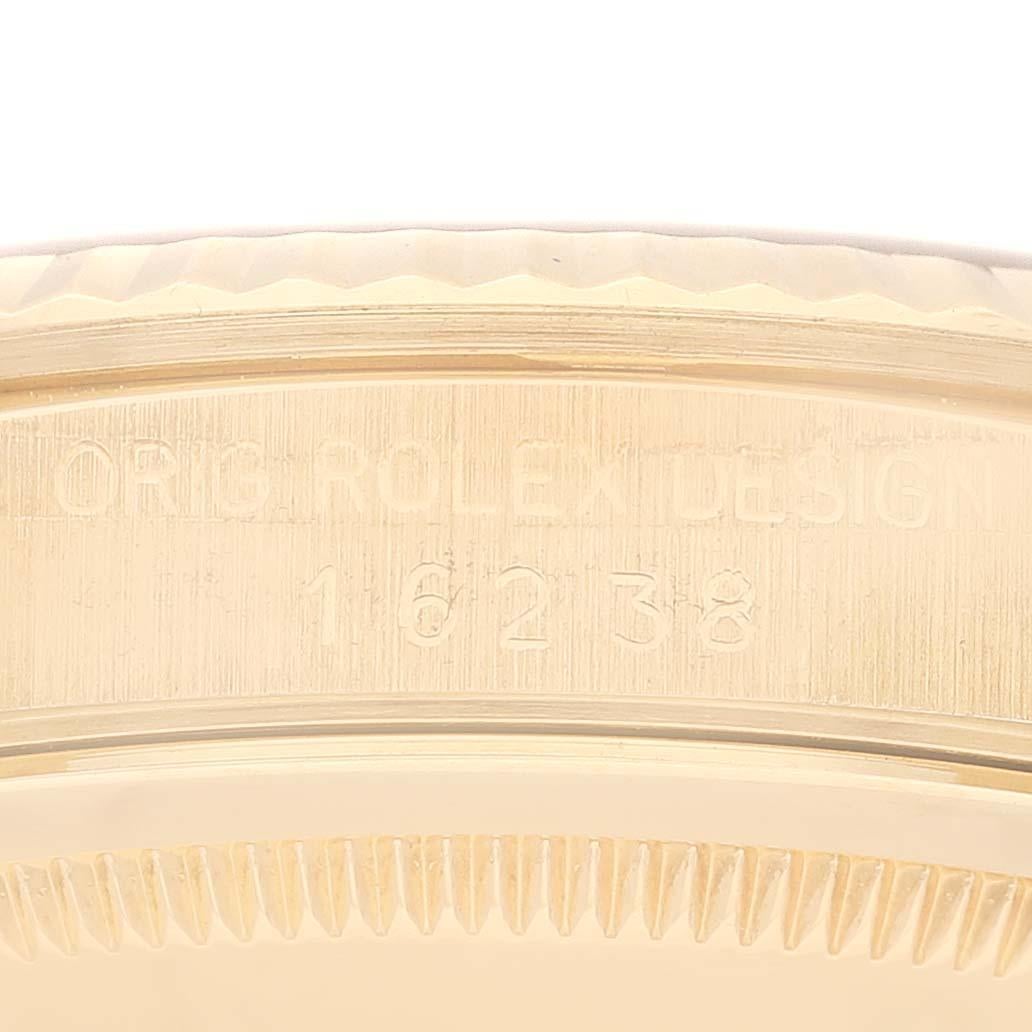 Rolex Datejust Gelbgold Champagner-Diamant-Zifferblatt Herrenuhr 16238 3