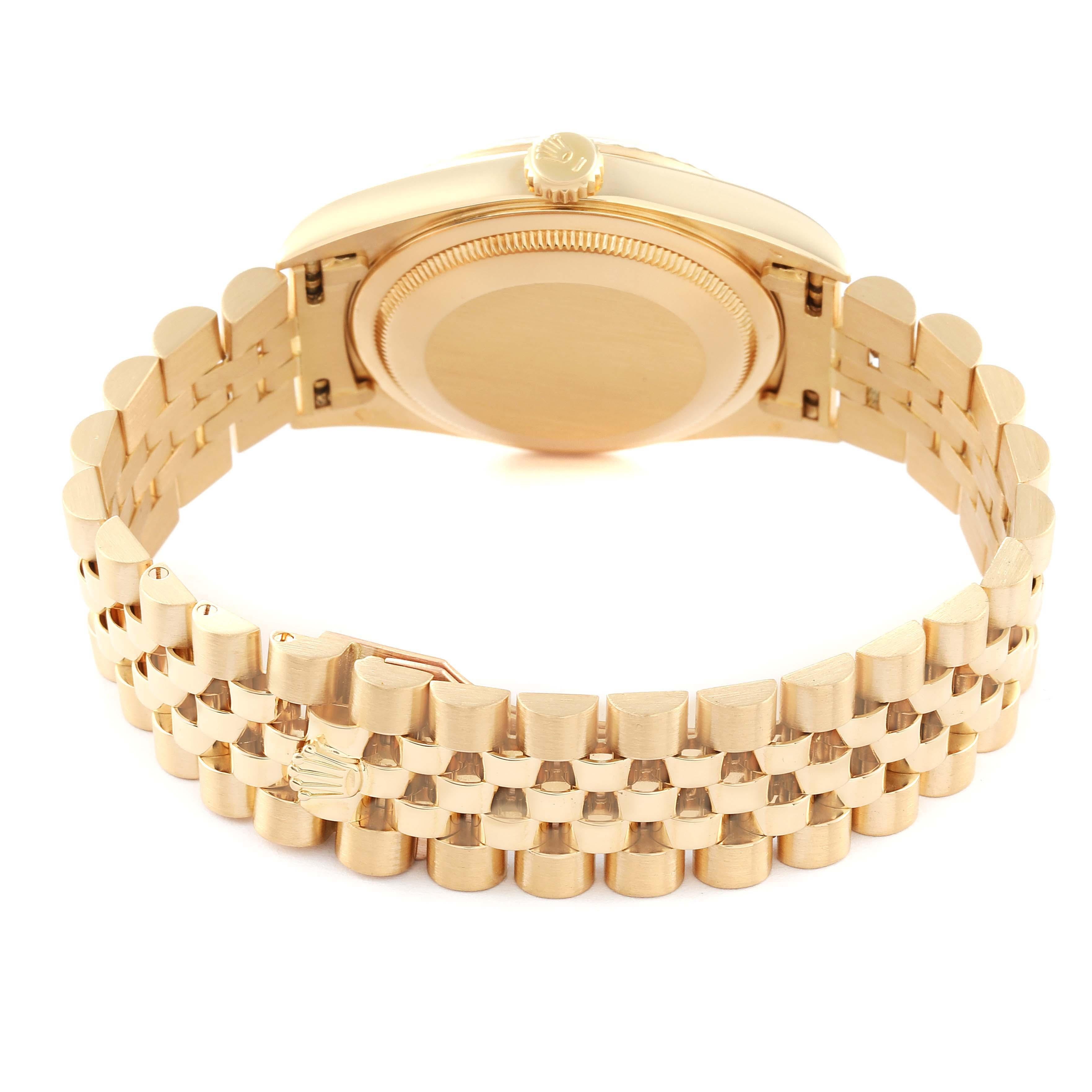 Rolex Datejust Gelbgold Champagner-Diamant-Zifferblatt Herrenuhr 16238 6