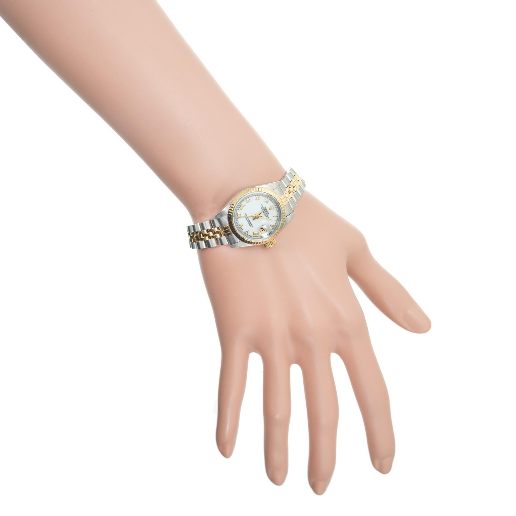 Rolex Datejust Yellow Gold Steel Ladies Wristwatch 1