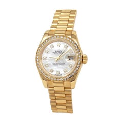 Rolex Datejust 'Z Serial' 18 Karat Yellow Gold Automatic Ladies Watch 179138