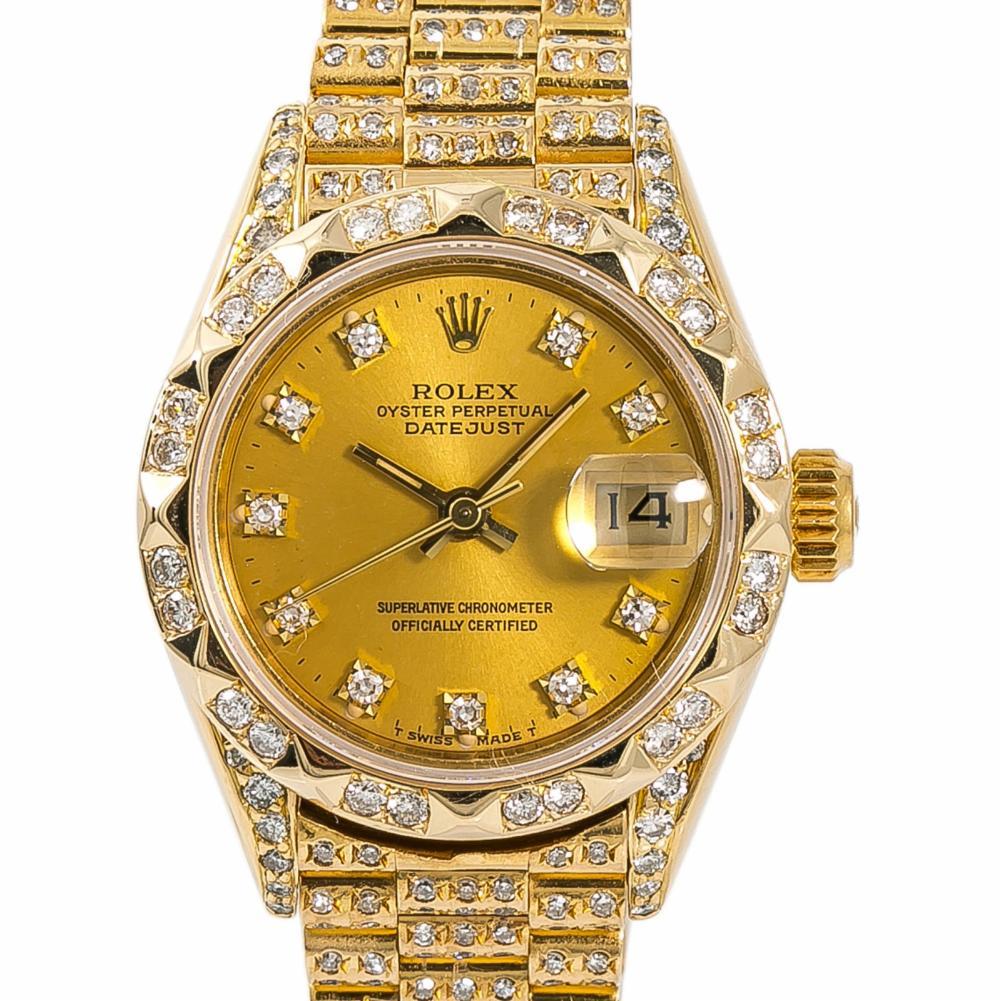 Women's Rolex Datejust 69278, Champagne Dial Certified Authentic