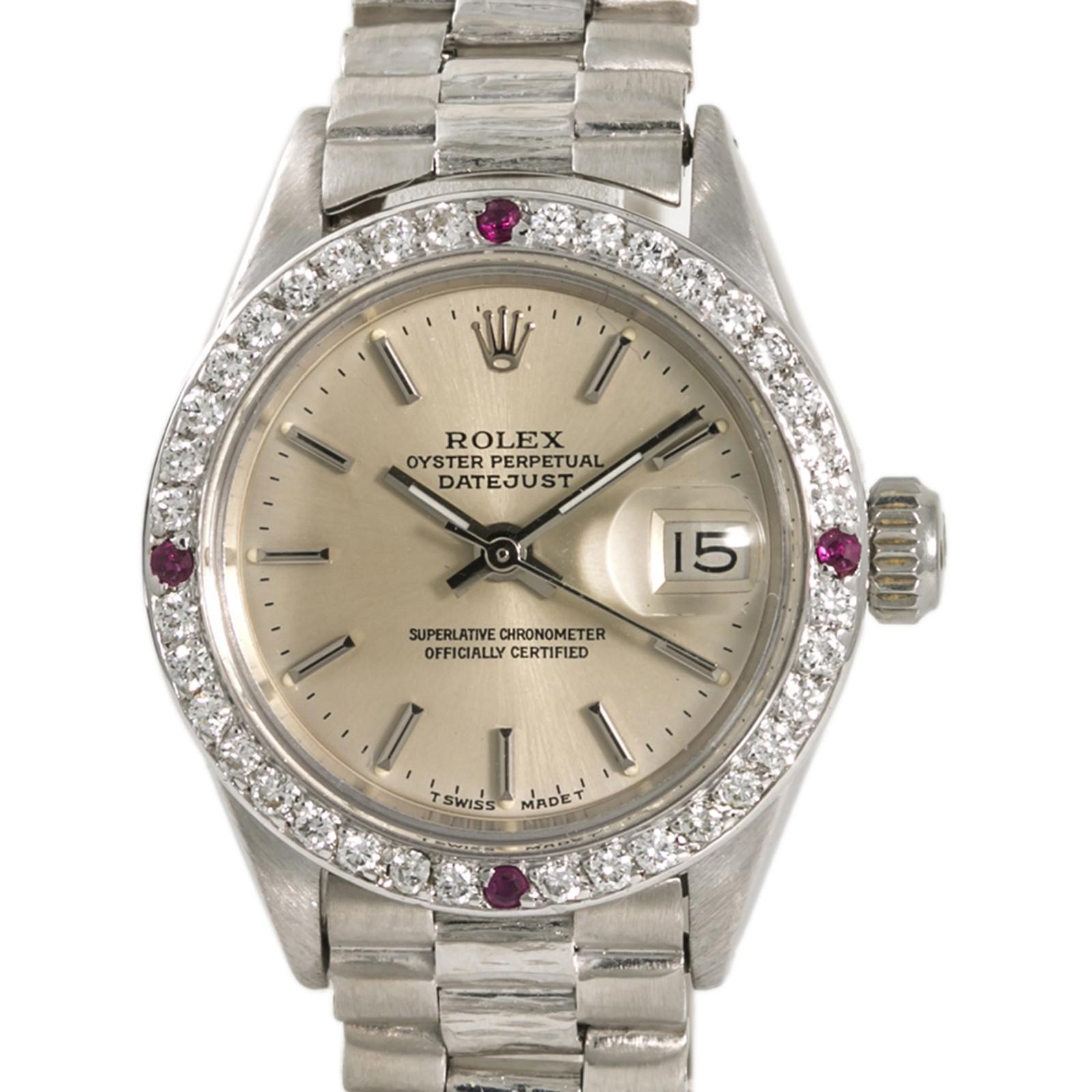 Women's Rolex Datejust 6917, Silver Dial Certified Authentic For Sale