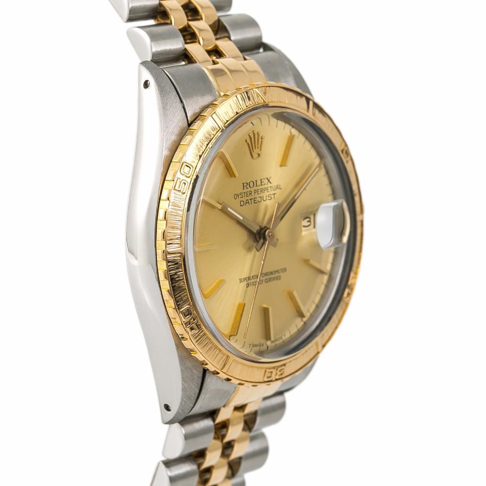 Rolex Datejust 162354, Champagne Dial Certified Authentic In Good Condition For Sale In Miami, FL