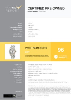 Rolex Datejust 179174, White Dial Certified Authentic