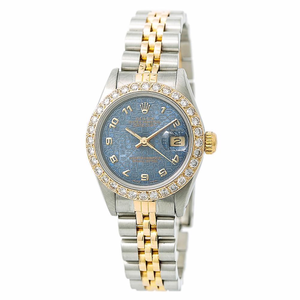 Rolex Datejust 69173, Blue Dial Certified Authentic For Sale
