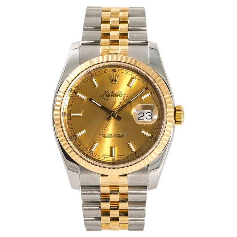 Rolex Datejust 116233, Champagne Dial Certified Authentic For Sale at ...