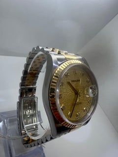 Rolex Datjust Champagne Jubilee Diamond Dial Mens Watch