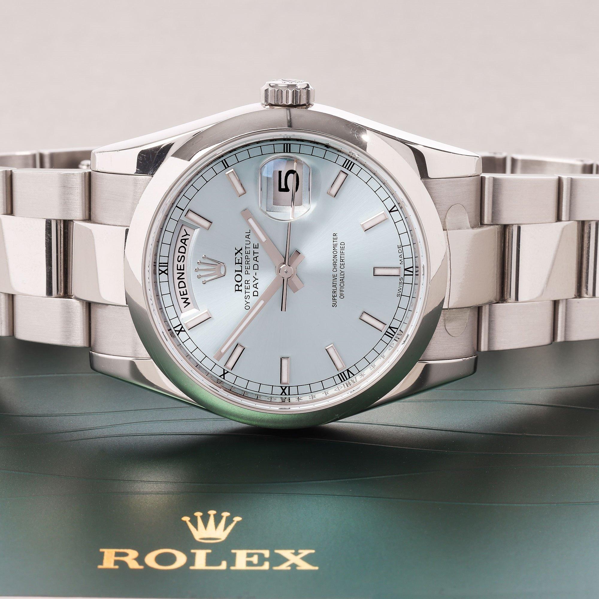 Men's Rolex Day-Date 0 118209 Men White Gold 0 Watch