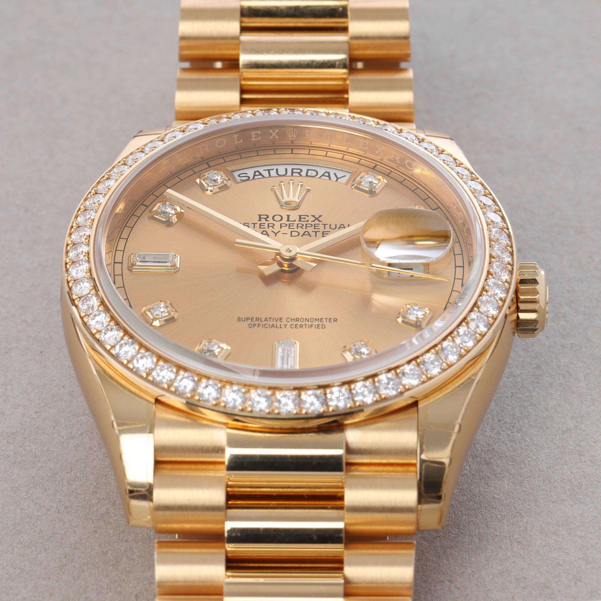 Rolex Day-Date 0 128348RBR Men Yellow Gold 0 Watch 3