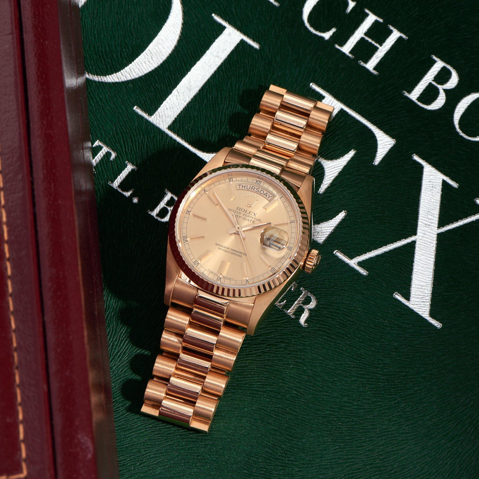 Rolex Day-Date 0 18038 Men Yellow Gold 0 Watch 6