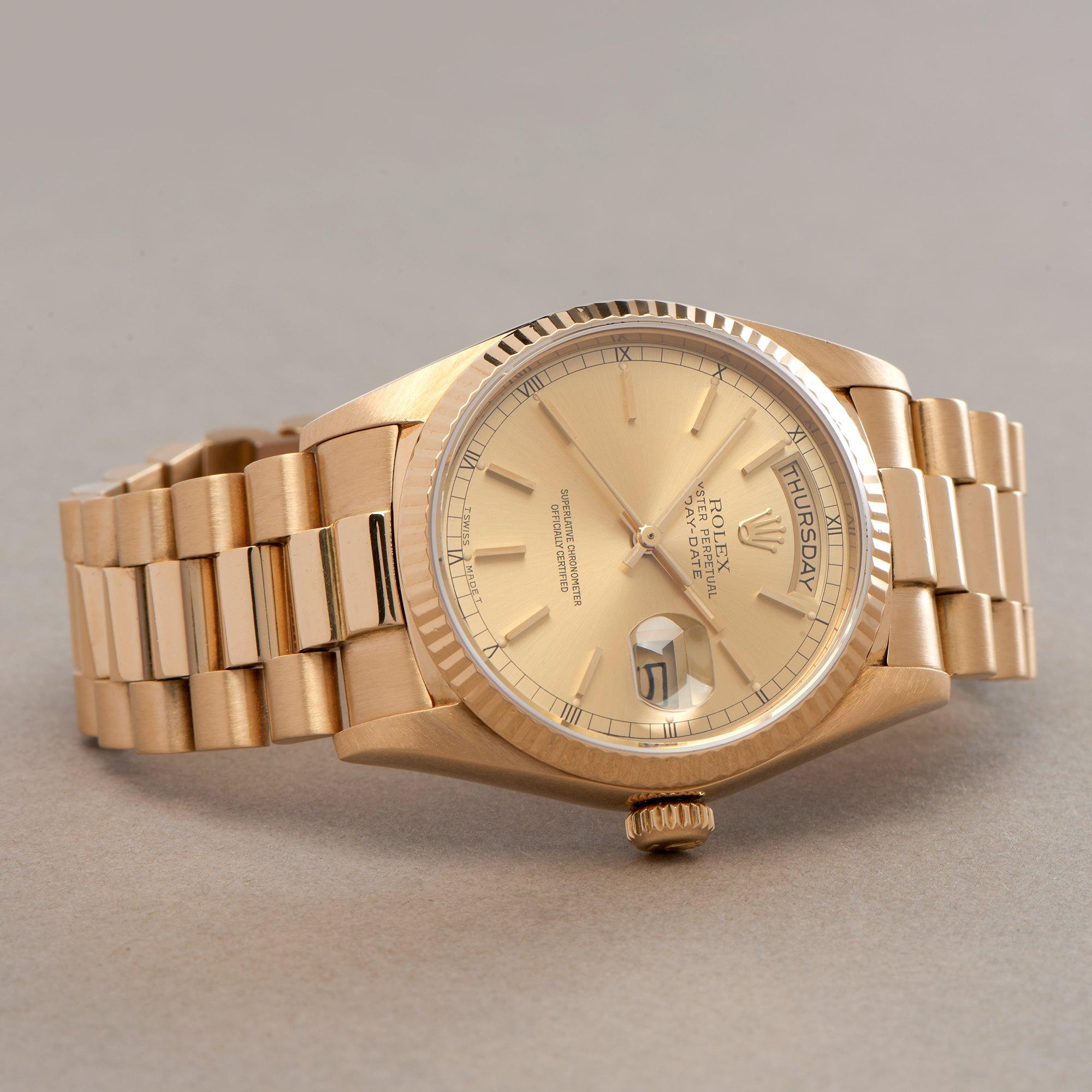 Rolex Day-Date 0 18038 Men Yellow Gold 0 Watch In Good Condition In Bishops Stortford, Hertfordshire