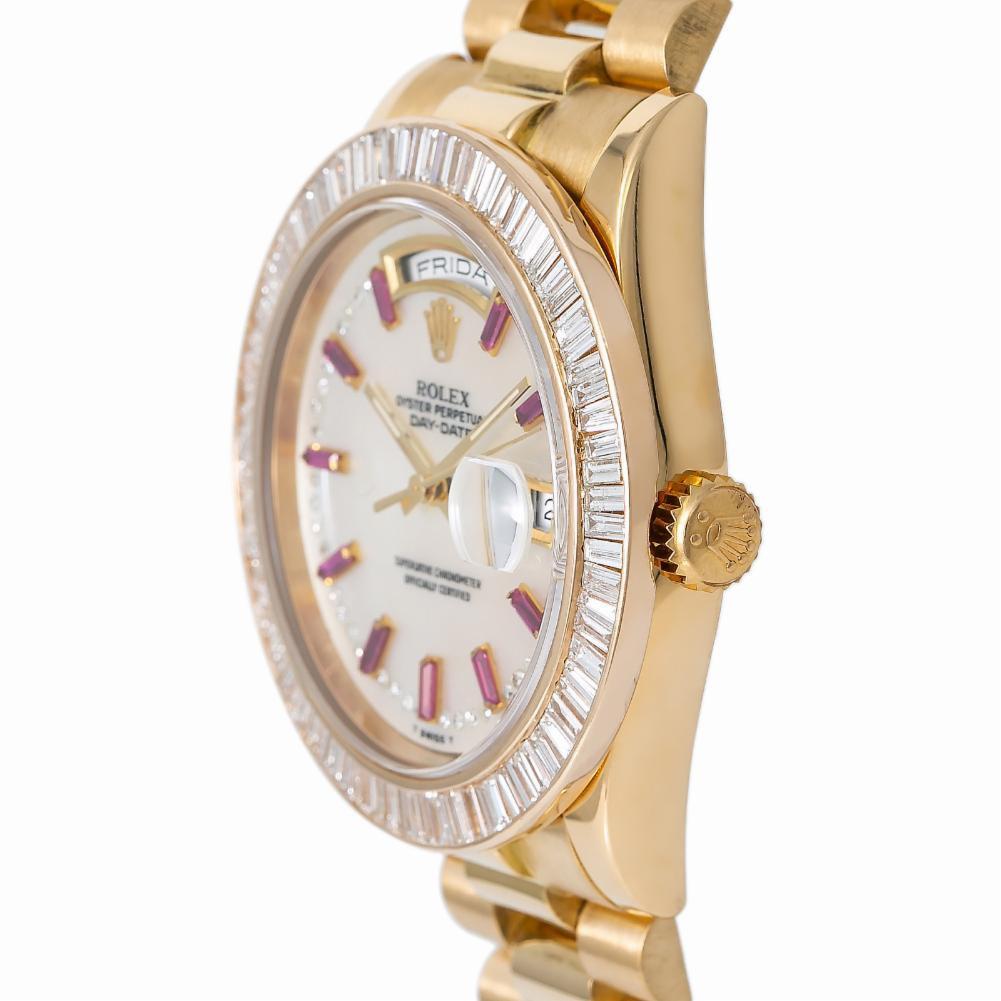 Men's Rolex Day-Date 118208, Mother of Pearl Dial, Certified and Warranty