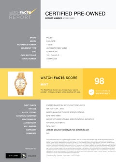 Rolex Day-Date 118238, Champagne Dial, Certified and Warranty