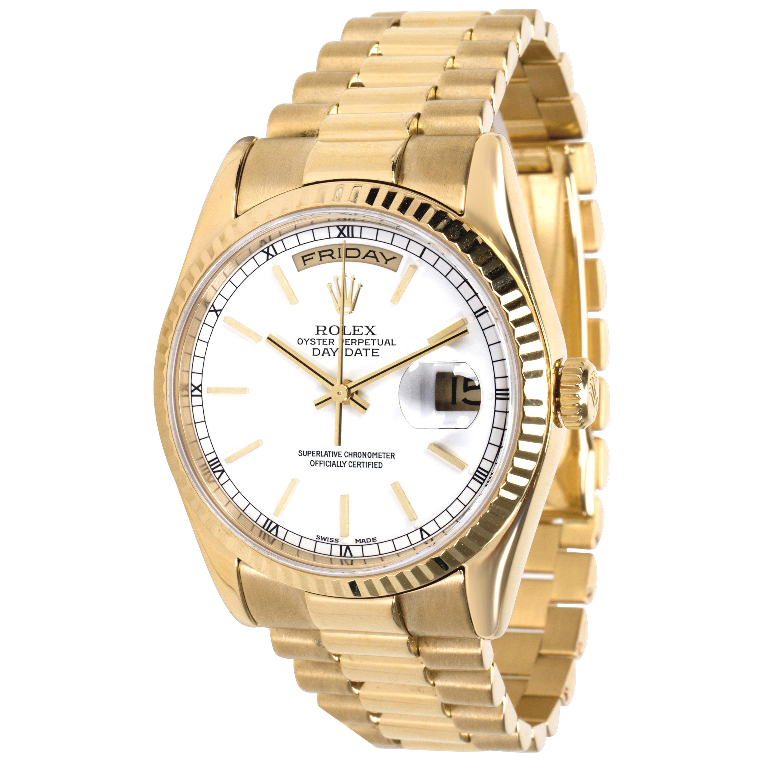 Rolex Day-Date 118238 Men's Watch in 18 Karat Yellow Gold