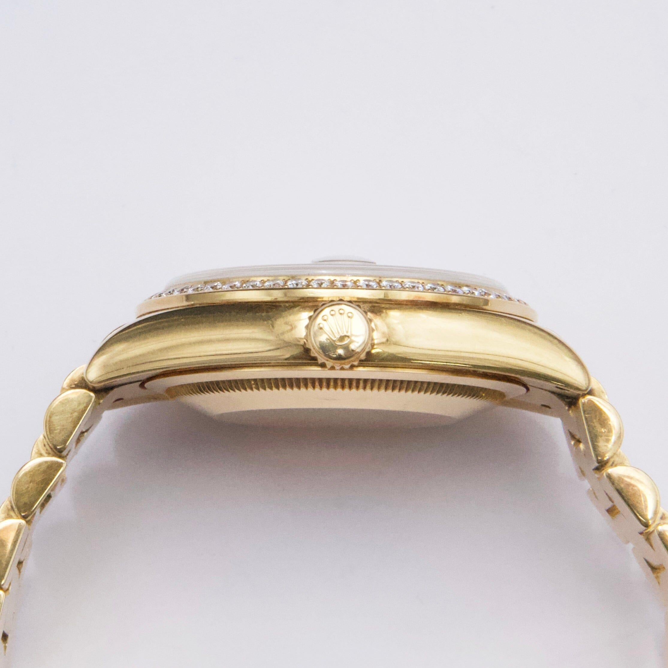 Rolex Day-Date 118348 Esfera Diamante Oro Amarillo 18K Reloj Caballero Caja Papeles 1