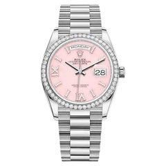 Rolex Day-Date 128349RBR White Gold Diamond Bezel Pink Diamond Dial (2020)