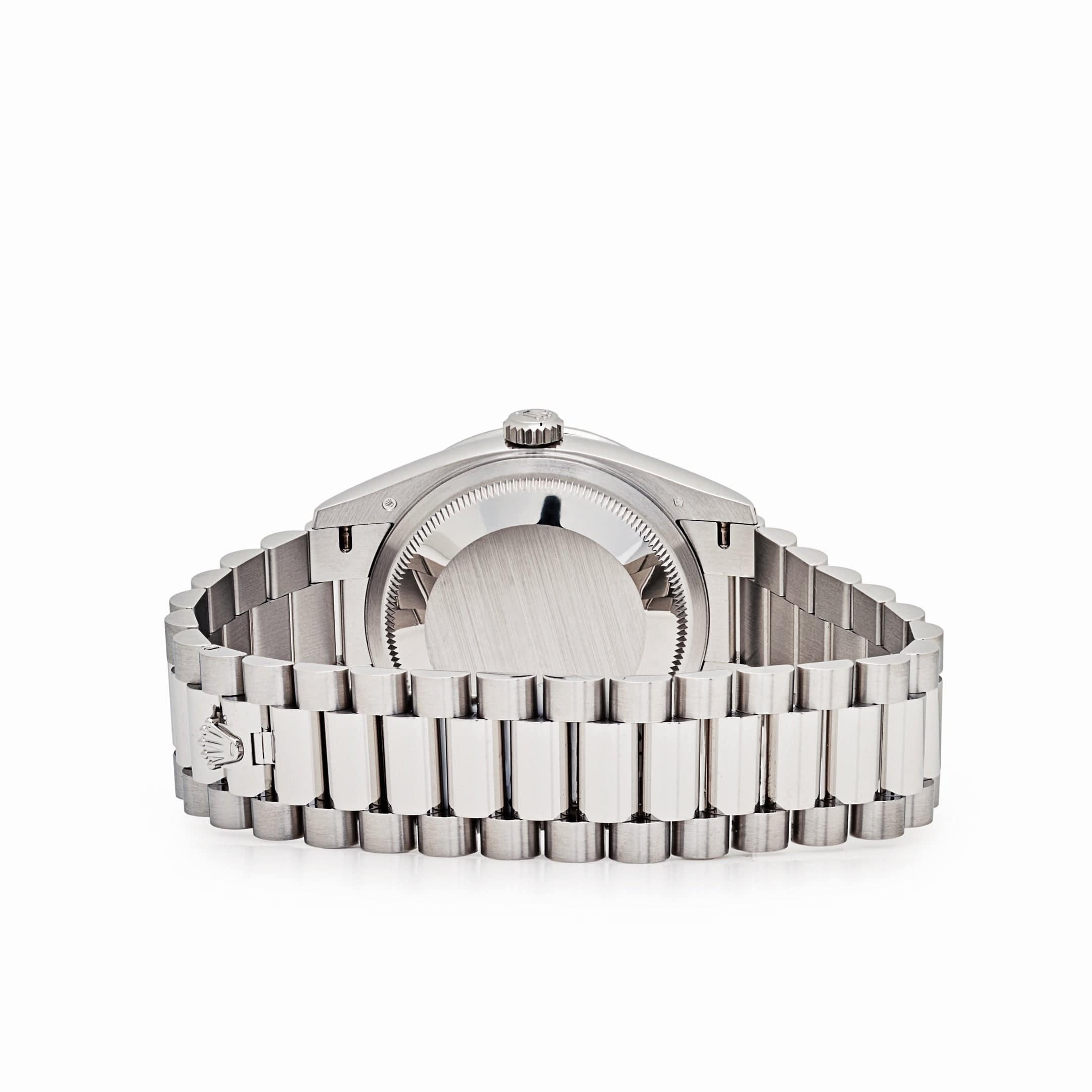 Rolex Day-Date 128396TBR Platinum Pink Opal Diamond Dial and Bezel (2023) For Sale 2
