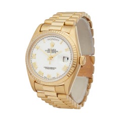 Rolex Day-Date 18 Karat Yellow Gold 18038