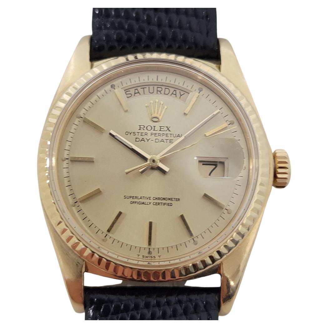 Rolex Day Date 1803 18k Solid Gold Mens President Automatic 1970s ...