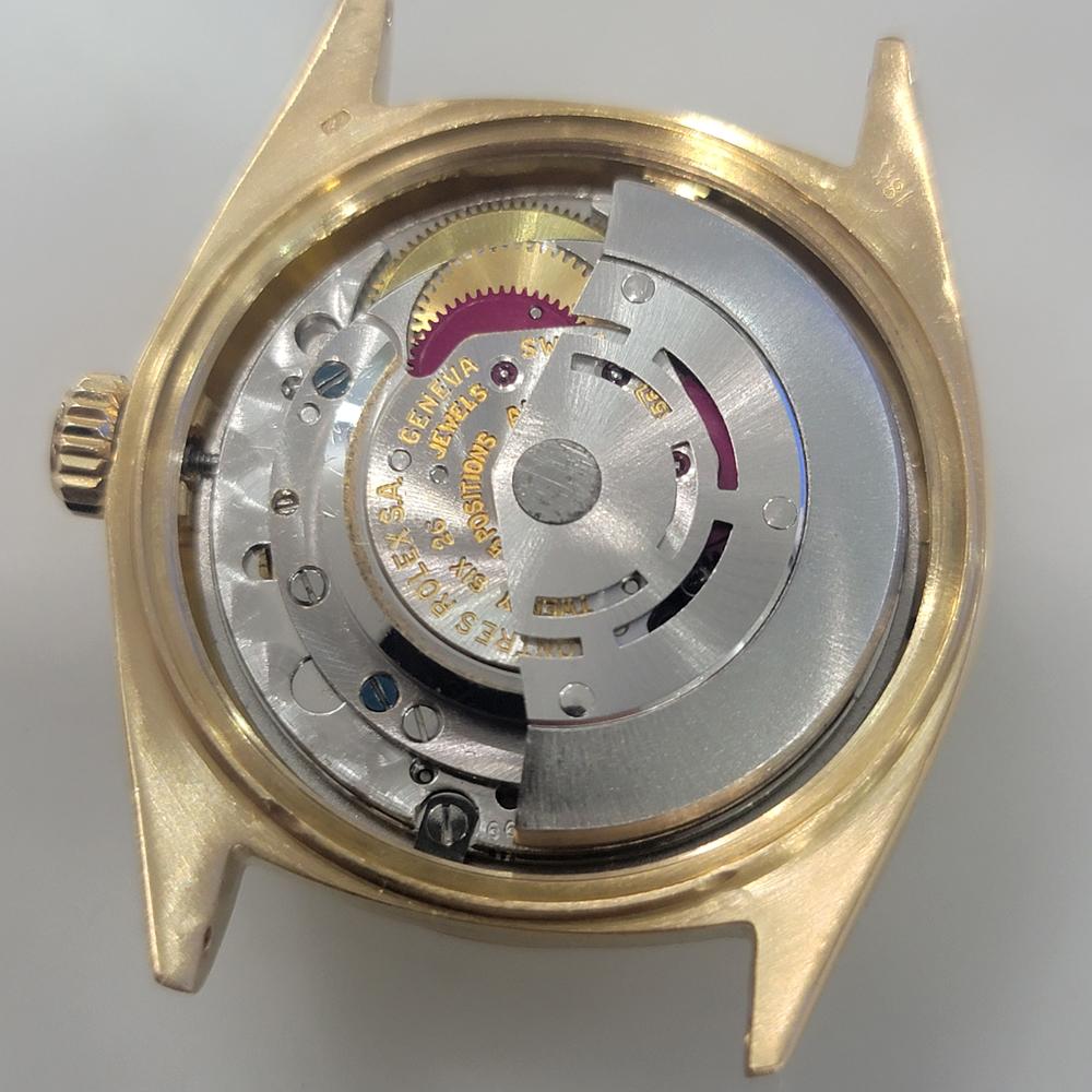 Rolex Day Date 1803 18k Oro macizo Hombre Presidente Automático 1970s Vintage RA610 en venta 6