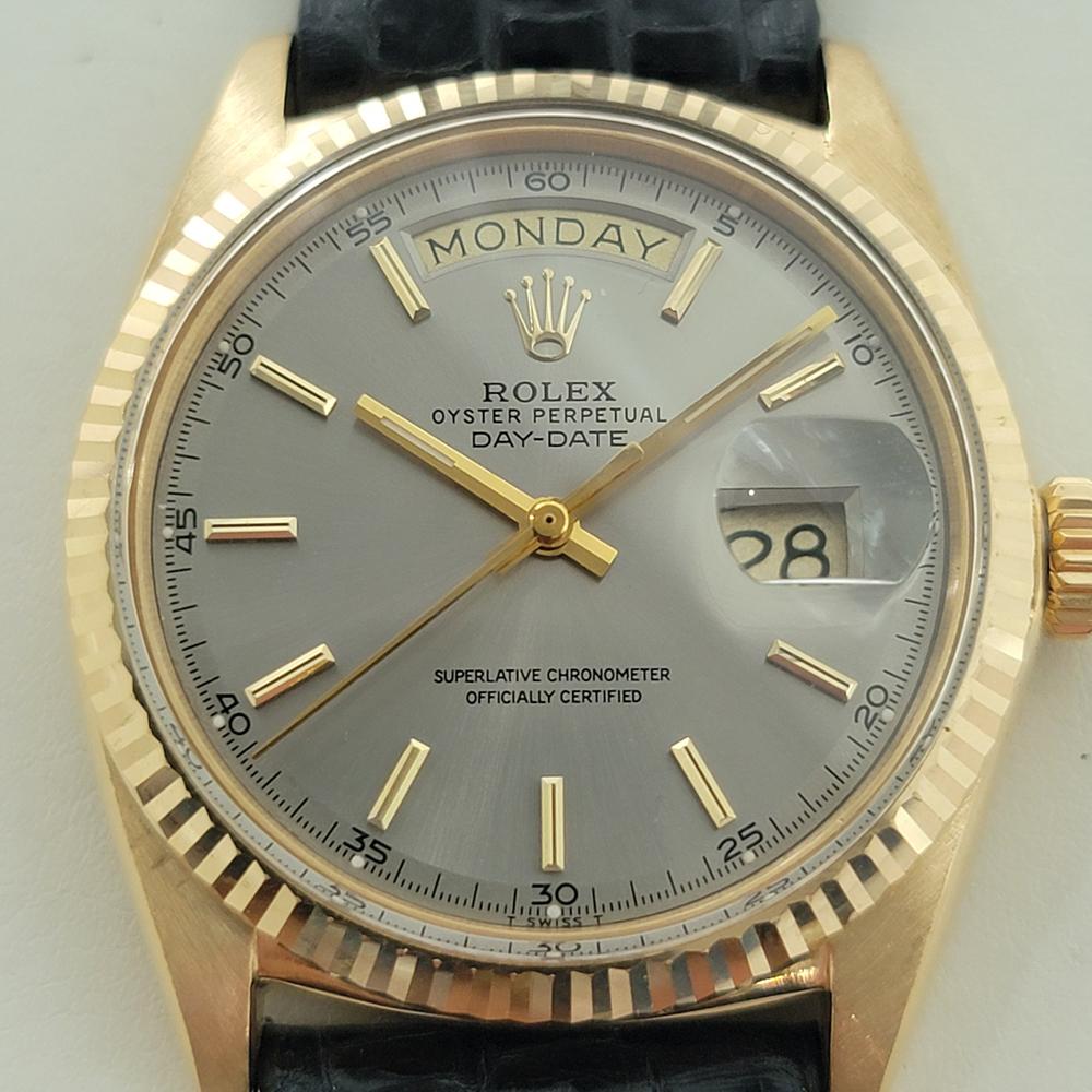 Icono de lujo, Rolex Oyster Perpetual Day-Date de oro macizo de 18 quilates para hombre ref.1803 