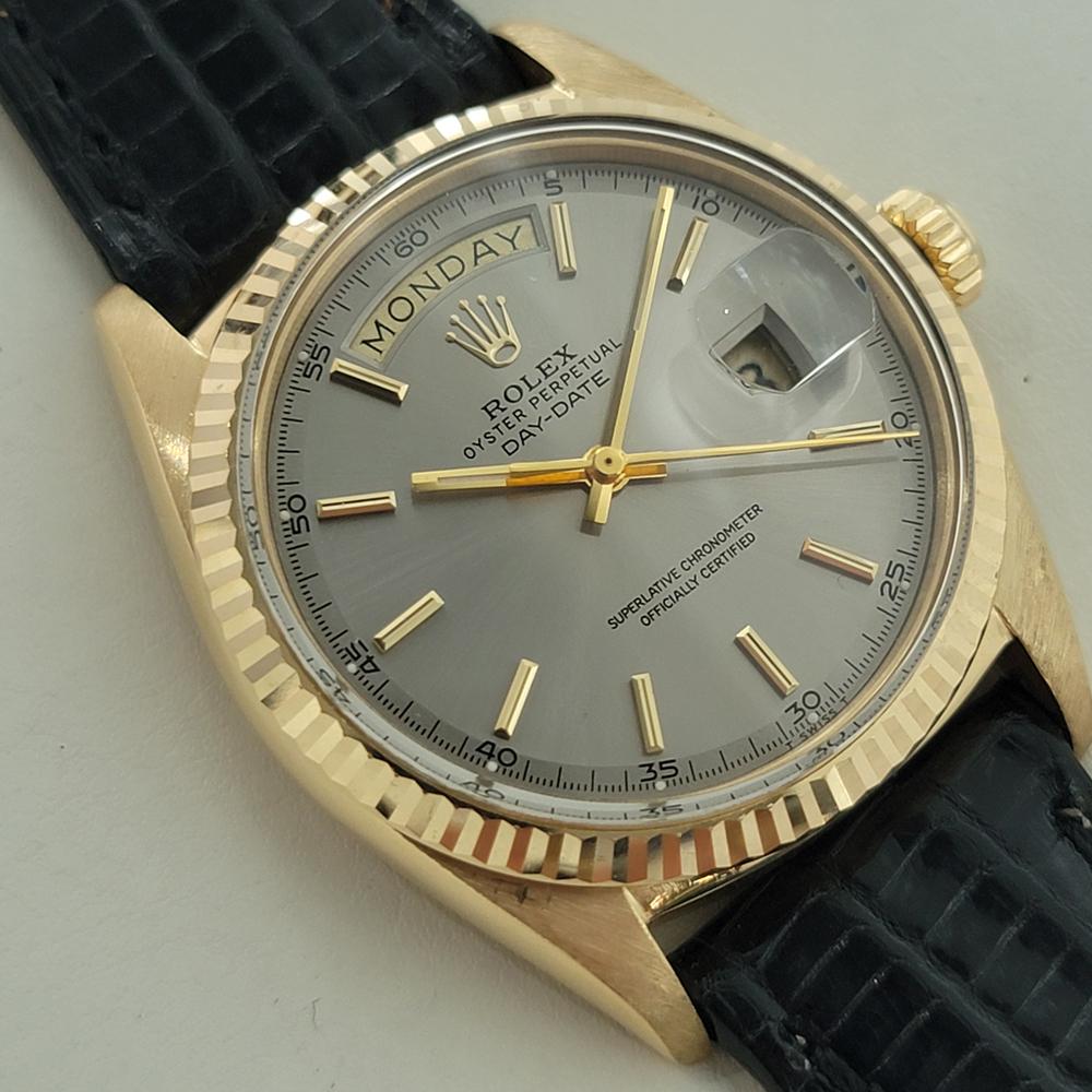 Rolex Day Date 1803 18k Oro macizo Hombre Presidente Automático 1970s Vintage RA610 Retro en venta