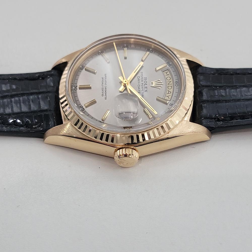 De los hombres Rolex Day Date 1803 18k Oro macizo Hombre Presidente Automático 1970s Vintage RA610 en venta